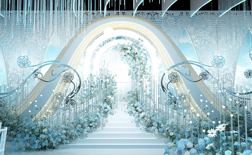 洋县釡香烙馍村水晶厅效果展示